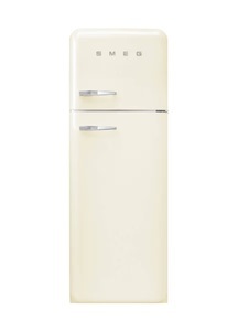 SMEG, SMEG FAB30RCR5 Kühlschrank Crème rechts, SMEG 2-297763 Kühl- und Gefrierkombination (D, 153.0 cm hoch, Weiss)