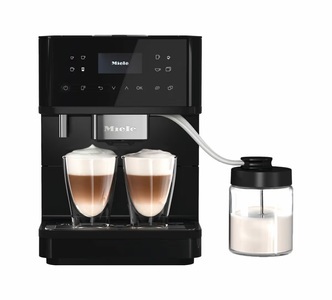 MIELE, MIELE CM 6560 MilkPerfection - Kaffeevollautomat (Obsidianschwarz/PearlFinish), Miele Stand-Kaffeevollautomat CM 6560 CH OBPF