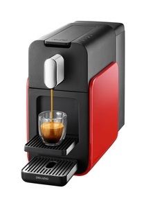 Delizio, Delizio Brava Glossy Red Kapselmaschine, DELIZIO Brava Glossy Red Portionensystem Delizio ? Delizio Maschine/Delizio Kaffeemaschine ? Rot