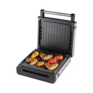 George Foreman, Kontaktgrill 'Smokeless' George Foreman silberfarben/metallic, George Foreman 28000-56 Smokeless Grill