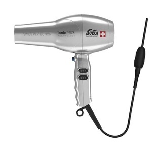 Solis, Solis 360° ionicPro Silver Haartrockner, Solis Swiss Perfection Typ 440 360° ionicPRO Haartrockner silber