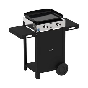 ENO Planchas, ENO Planchas - Gasgrill PLANCHA INITIAL 50 - EdelstahlEdelstahl/Gusseisen - schwarz - 100/50/95 cm, ENO Combo Initial 50 Plancha Gasgrill