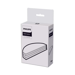 Philips, Philips Mikrofasertücher 4x für 7000 Series Saugroboter XV1470/00, Philips XV1470/00 Mikrofasertücher 4 Stk.