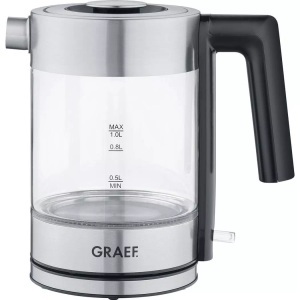 Graef, Graef WK300 Wasserkocher schnurlos Edelstahl, Graef WK300 Wasserkocher Edelstahl