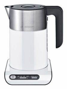 Bosch, Bosch Styline Twk8611P Wasserkocher, Bosch TWK8611P Wasserkocher weiss