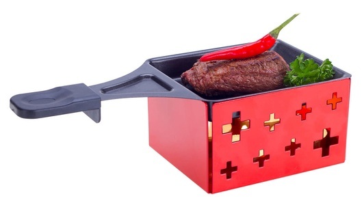 Nouvel, Nouvel 311880 Mini Raclette & Grill ´´Easy´´ - Raclette (Schwarz/Rot), Nouvel Easy Mini Raclette & Grill