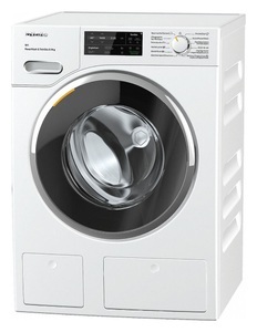 MIELE, Miele Waschturm Waschmaschine WWI 800-60 CH + Wärmepumpentrockner TWJ 600-60 CH s WhiteEdition, Miele Waschmaschine WWI 800-60 CH WhiteEdition, 9 kg Schontrommel, CapDosing, TwinDos, SoftSteam - Blendenausführung 5° geneigt, A+++