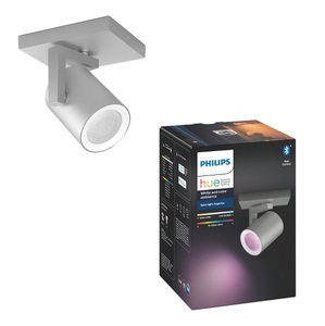 Philips, Philips Hue Aufbauspot Argenta, Philips Hue GU10 1flg. Spot silber alu (6.5W)