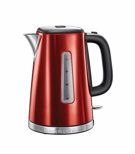 RUSSELL HOBBS, Russell Hobbs 23210-70 - Wasserkocher (Edelstahl/Schwarz/Rot), Russell Hobbs Luna Solar 23210-70 Wasserkocher Rot