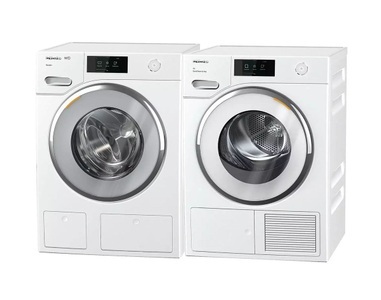 MIELE, Miele WWV 900-80 CH - Waschmaschine (9 kg, 1600 U/Min., Weiss), Miele WWV 900-80 CH Warmwater Waschmaschine rechts