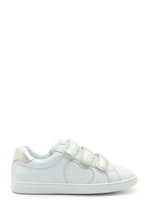 Benjie, Benjie Montreux velcro Junior Blanc or Paillettes blanc-35 35, 
