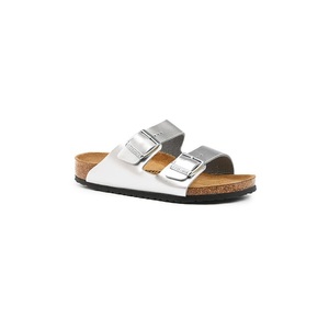 Birkenstock, Birkenstock Arizona-31 Grösse 31 Kinder, Pantoletten ARIZONA KIDS BF ELECTRIC in metallic silver
