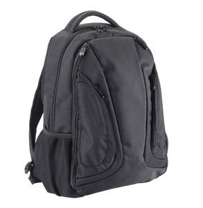 Dermata Lederwaren, Dermata Lederwaren Rucksack 45cm aus Nylon in Schwarz