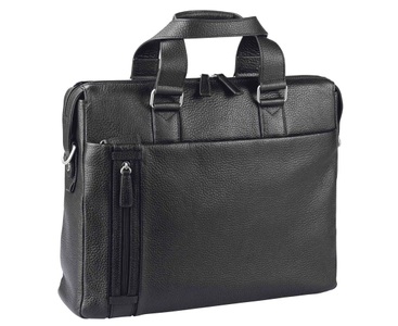 D&N, D&N Business Line, Businesstasche aus Leder in schwarz, EOL Business Line, Businesstasche aus Leder in schwarz