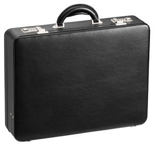 D&N, Tradition Business, Aktenkoffer aus PU-Leder in schwarz, Tradition Business, Aktenkoffer aus PU-Leder in schwarz