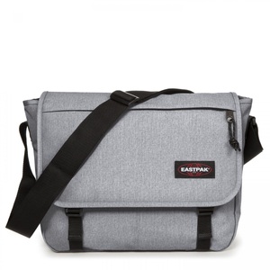 EASTPAK, Eastpak Delegate+ Umhängetasche in Sunday Grey, EASTPAK Laptoptasche Delegate grau