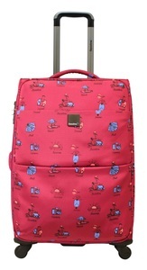 Saxoline Blue, Saxoline Blue Vespa, Check-In Trolley und Reisetasche in pink, Vespa, Check-In Trolley und Reisetasche in pink