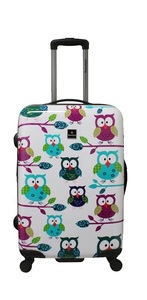 Saxoline, Owles, 67cm Check-In Trolley in mehrfarbig, Owles, 67cm Check-In Trolley in mehrfarbig