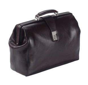 Dermata Lederwaren, Dermata Lederwaren Bügeltasche 44cm aus vegetabilem Rindleder in Braun, Dermata Lederwaren - Bügeltasche 44cm aus vegetabilem Rindleder, für Herren, Braun
