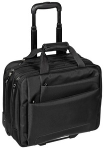 Dermata Lederwaren, Dermata Lederwaren Business Trolley 47cm aus Nylon in Schwarz, Business Trolley 47cm aus Nylon in Schwarz