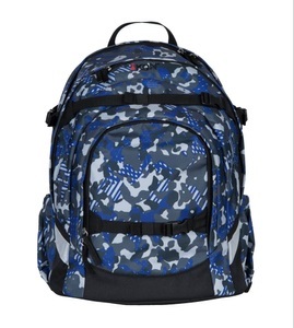 iKON, iKON iKON - Schulrucksack im Blue Camouflage Motiv, iKON - Schulrucksack im Blue Camouflage Motiv