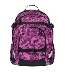iKON, iKON iKON - Schulrucksack im Purple Camouflage Motiv, iKON - Schulrucksack im Purple Camouflage Motiv