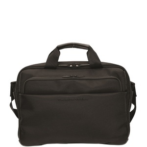 Porsche Design, Porsche Design Roadster 4.0 - Briefbag SHZ in Schwarz, Roadster 4.0 - Briefbag SHZ in Schwarz