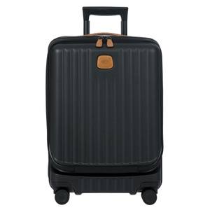 Brics, Capri - Kabinentrolley mit Fronttasche in Schwarz, Capri - Trolley 55cm mit Frontfach in Schwarz