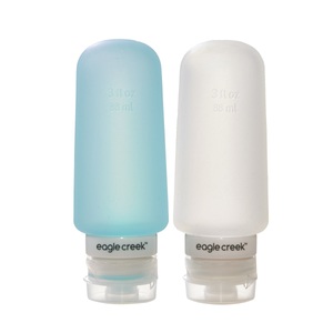 Eagle Creek, Eagle Creek Silicone Bottles 3oz clear/aqua 2019 Taschenorganizer, Siliconebottles 3 Oz