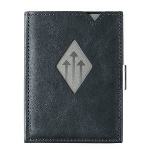 Wallet exentri, Wallet Exentri - Brieftasche Exentri - Blau, Exentri Multiwallet Leder Blau für 5-10 Karten