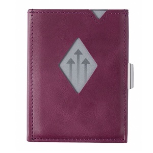 Exentri, EXENTRI Portemonnaie Wallet, Material, Exentri Wallet Leder Violett für 10 Karten