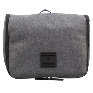 Strellson, Strellson Kosmetiktasche »northwood 2.0 washbag lhz«, mit Kleiderhaken zum Aufhängen, Northwood 2.0 - Benny Washbag lhz, Grau