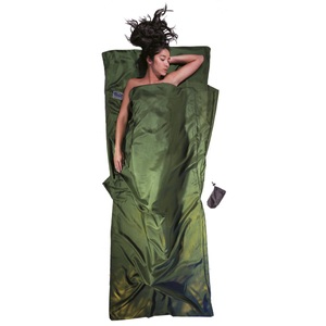 COCOON, cocoon Schlafsackeinlage TravelSheet Silk, COCOON Reiseschlafsack Travelsheet Seide grün