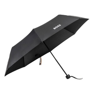 Hugo Boss, Iconic - Mini Regenschirm in Schwarz, Iconic - Mini Regenschirm in Schwarz