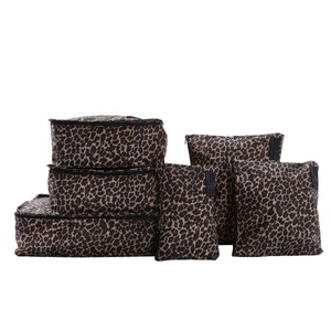 isda, Lucy Travel Packing Cube Set Gold Leopard