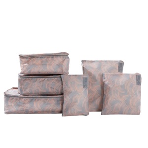 isda, Lucy Travel Packing Cube Set Peach Fern