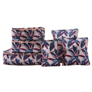 isda, Lucy Travel Packing Cube Set Peach Leaves
