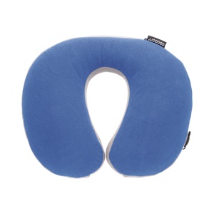 COCOON, U-Shaped Down Neck Pillow, True Blue/Grey