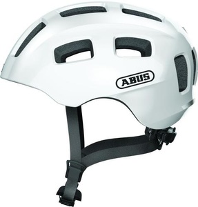 ABUS, Abus Youn-I 2.0 Velohelm weiss, ABUS Velohelm Kinder Youn-I 2.0 - Pearl White (Grösse: M (52-57 cm))