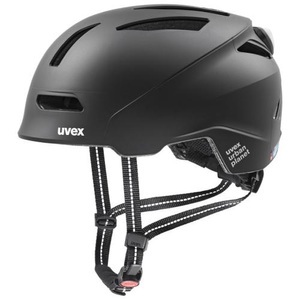 Uvex, Uvex Urban Planet LED Velohelm - Black Mat, Uvex urban planet LED Velohelm schwarz