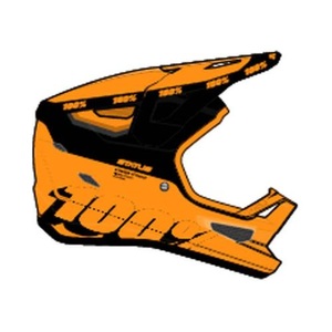 100%, 100% Status Helm orange/schwarz 2022 L | 59-60cm Downhill Helme, 