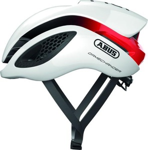 ABUS, ABUS GameChanger Helm white/red 2020 M | 52-58cm Rennvelohelme, Abus GameChanger Velohelm rohweiss
