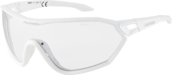 Alpina, Alpina S-WAY VL+ Sonnenbrillen - White Matt Mirror Black, Alpina Sonnenbrillen S-Way V A8586111