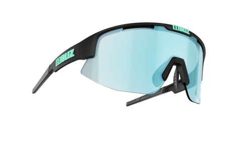 undefined, Bliz Matrix M11 Brille für schmale Gesichter matte black/smoke/icy blue multi 2020 Brillen, Bliz Matrix Small - Sonnenbrille Black One Size