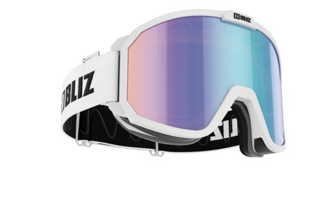Bliz, Bliz Skibrille Rave Nano Optics - Matt White, Brown w Blue Multi, 
