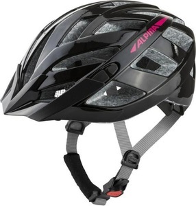 Alpina, Alpina Panoma 2.0 Helm schwarz/pink 2022 56-59cm Trekking & City Helme, Alpina Panoma 2.0 Velohelm - black-pink gloss (Grösse: 56-59)