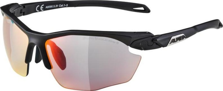 Alpina, Alpina TWIST FIVE HR QVM+ Sportbrille - black matt rainbow rose, Alpina Sonnenbrillen Twist Five HR QVM+ A8590531