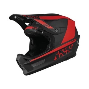 IXS, IXS Xult DH Helm schwarz/rot 2022 53-56cm Downhill Helme, iXS Xult DH Velohelm kohle