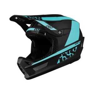 IXS, IXS Xult DH Helm schwarz/türkis 2022 53-56cm Downhill Helme, iXS Xult DH Velohelm helltürkis
