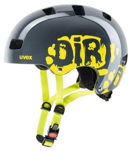 Uvex, Uvex Kinder-Fahrradhelm KIDS 3 DIRTBIKE in anthrazit/lime in Gr. 55-58, uvex sports Kinder-Radhelm